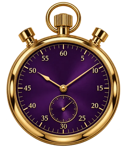 A stopwatch representing the wagering countdown window