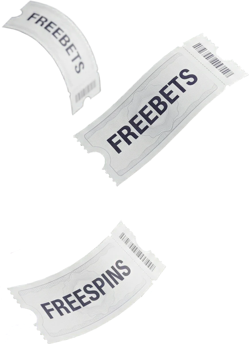 Free bet and free spin tickets representing the Sunday bundles