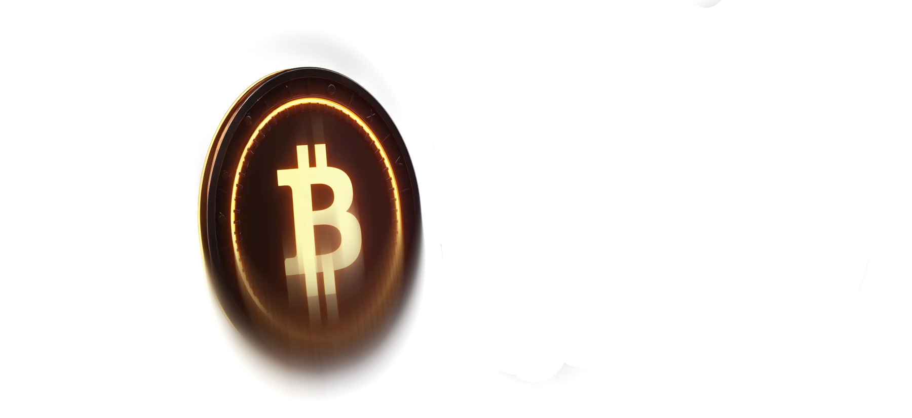 Glowing Bitcoin coin representing BTC deposits and withdrawals
